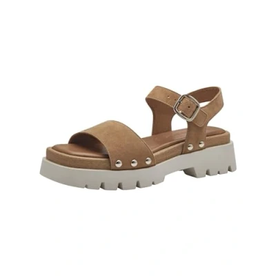 Image of Tamaris Platform sandals, Women&#039;s, Size: 5, Camel Leather