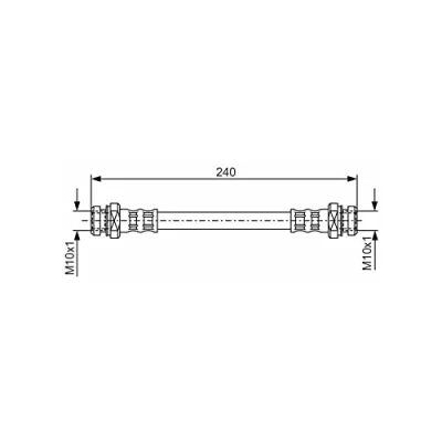 Image of Brake Hose BOSCH 1 987 476 395