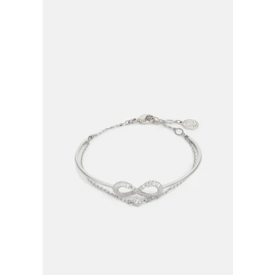 Image of Swarovski Hyperbola bangle, Infinity, White, Rhodium plated
