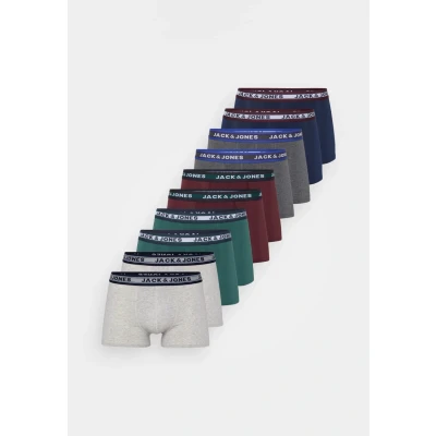 Image of Jack &amp; Jones 10 PACK Pants, Men&#039;s, Size: Medium, Dark grey melange/sea moss/port