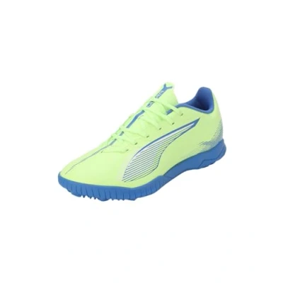 Image of Puma Ultra 5 PLAY TT Astro turf trainers, Men&#039;s, Size: 10.5, Fizzy apple/white/bluemazing Synthetics