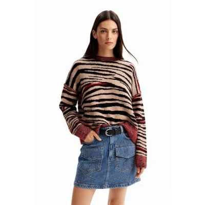 Image of Desigual Women&#039;s Sweater_Holmes, Brown, XL
