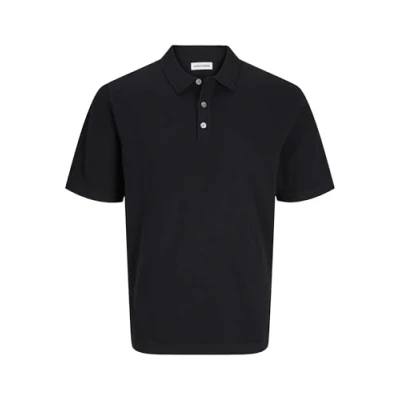 Image of Jack &amp; Jones Jjeemil Polo shirt, Men&#039;s, Size: Large, Black