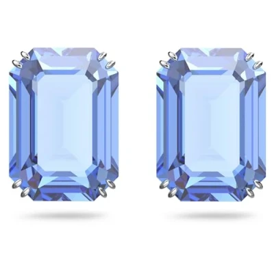 Image of Swarovski Millenia Pierced Earrings Peridot Earrings, Women&#039;s, Size: One Size, Blue