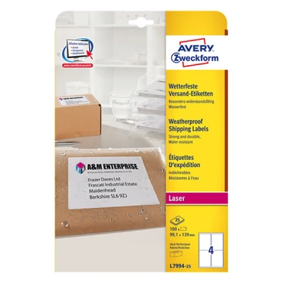 Image of Avery Zweckform Address and Labels for Laser Printers White