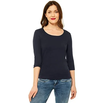 Image of Street One Women&#039;s 313977 Pania T Shirt, Blue (Deep 11238), 38
