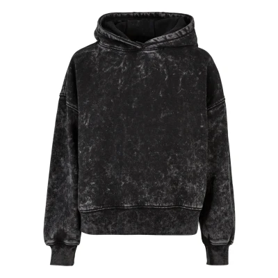 Image of Urban Classics Towel Washed Hoodie, Women&#039;s, Size: 4XL, Black