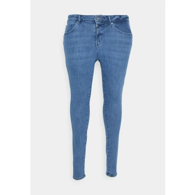 Image of ONLY Carmakoma Women&#039;s Skinny fit Jeans, Dark Medium Blue Denim, 54W / 32L