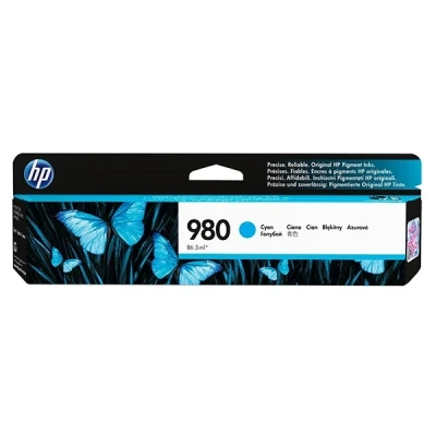 Image of HP D8J07A 980 Original Ink Cartridge, Cyan, Single Pack