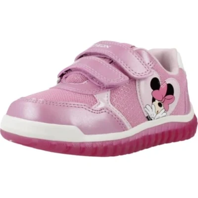 Image of Geox Disney Minnie Lightyloo GIRL Trainers for kids, Size: 5K, Pink Imitation leather/ textile