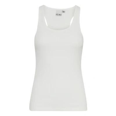 Image of ICHI Palmer BOX Top, Women&#039;s, Size: XS, Cloud dancer