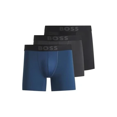 Image of BOSS Active 3 PACK Pants, Men&#039;s, Size: Small, Black/grey/dark blue