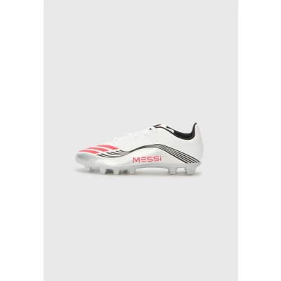 Image of adidas Performance F50 Messi Unisex Moulded stud football boots White/lucid red/silvercoloured for kids, Size: 3, red/silver/coloured