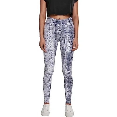 Image of Urban Classics Ladies Pattern Leggings Trousers, Women&#039;s, Size: XL, White