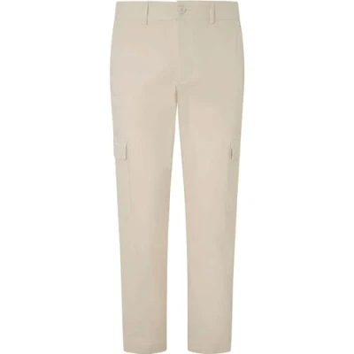 Image of Pepe Jeans SLIM Poplin Cargo trousers, Men&#039;s, Size: 36, Ivory white