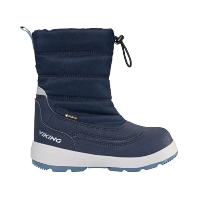 Image of Viking Toasty PULL ON WARM GTX Unisex Winter boots for kids, Size: 13K, Navy Textile/synthetics