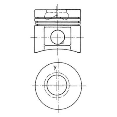 Image of Piston KOLBENSCHMIDT 99516620