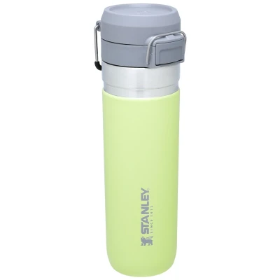 Image of Stanley Quick Flip Stainless Steel Water Bottle 0.71L Keeps Cold For 12 Hours Leakproof BPA Free Thermal Flask Dishwasher Safe Cup Holder Compatible Citron