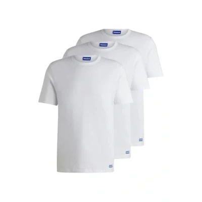 Image of HUGO Naolo 3 PACK Basic Tshirt, Men&#039;s, Size: XS, White