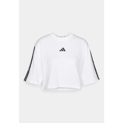 Image of adidas Women&#039;s Essentials 3 Stripes Cotton Loose T Shirt