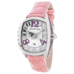 Image of Chronotech CT7998L 07 Women&#039;s Analogue Quartz Watch with Leather Strap, multicoloured, Ribbon