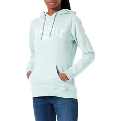 Image of Lonsdale Balnacoil Hoodie, Women&#039;s, Size: Small, Pastel green white