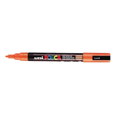 Image of Uni Ball Posca PC 3M Fine Bullet Tip Marker Orange