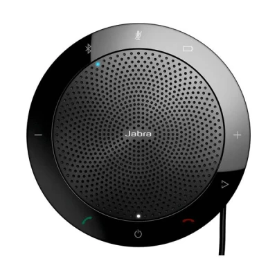 Image of Jabra Speak 510 Speaker Phone Microsoft Certified Portable Bluetooth Conference with USB Connect Laptops, Smartphones and Tablets, Black