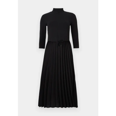 Image of Tommy Hilfiger SLIM MIDI Day dress, Women&#039;s, Size: XXS, Black