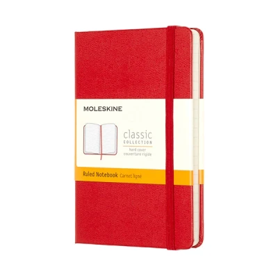 Image of Moleskine Pocket Ruled Notebook Red