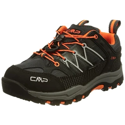 Image of CMP Rigel LOW WP Hiking shoes for kids, Size: 5, Antracite/flash orange Leather and textile