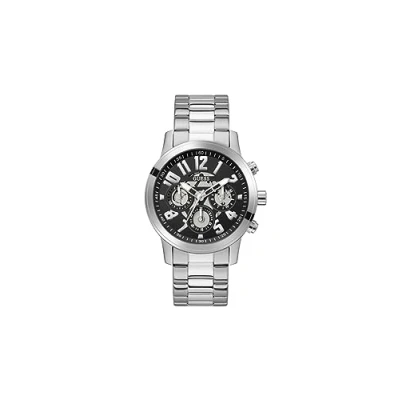 Image of Guess Parker Chronograph watch Black sunray/silvercoloured, Men&#039;s, Size: One Size, sunray/silver coloured