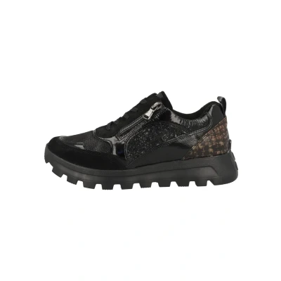 Image of Waldläufer H Ajala Soft Women&#039;s Low Trainers, Black 993h01 600 505, 37 EU Weit