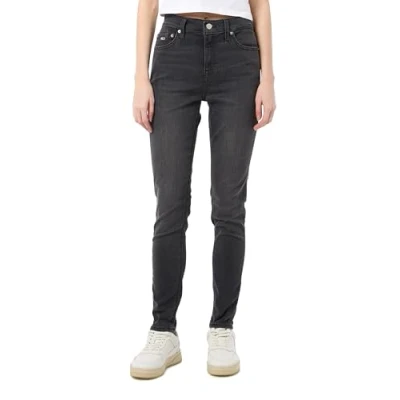 Image of Tommy Jeans Women&#039;s Skinny, Denim (Denim Black), 25W / 30L