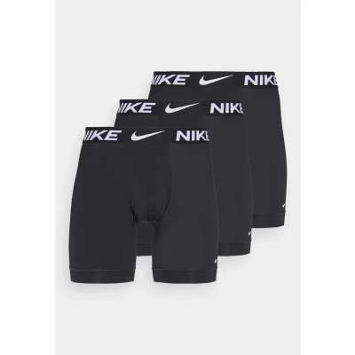 Image of Nike Underwear Boxer Brief LONG 3 PACK Pants, Men&#039;s, Size: Medium, Black