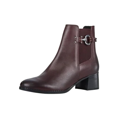 Image of Marco Tozzi Chelsea Ankle boots, Women&#039;s, Size: 4, Bordeaux Leather