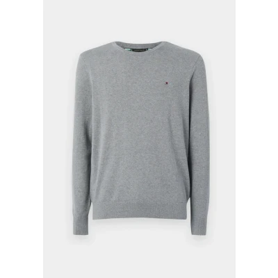 Image of Tommy Hilfiger Essential CREW NECK Jumper Medium grey, Men&#039;s, Size: XS, grey