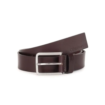 Image of Calvin Klein Warmth Oiled Grain Belt, Men&#039;s, Size: 48, Dark brown