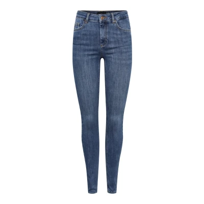 Image of PIECES Women&#039;s Jeans, Medium Blue Denim, XS / 32L