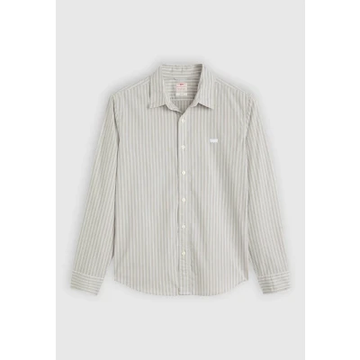 Image of Levi&#039;s Battery SLIM Shirt, Men&#039;s, Size: Small, Rory stripe bright white