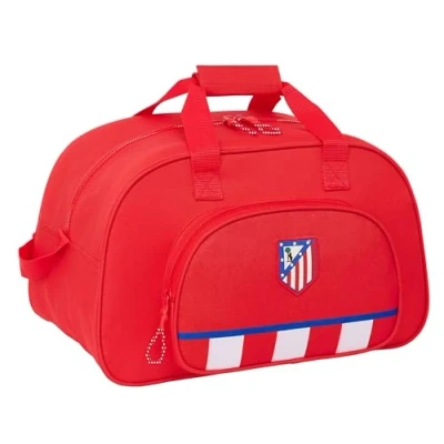 Image of Safta Atletico de Madrid Sports Bag, Backpack, Ideal for Children of Different Ages, Comfortable and Versatile, Quality Resistance, 40 x 23 24 cm, Red, Estándar, Casual,