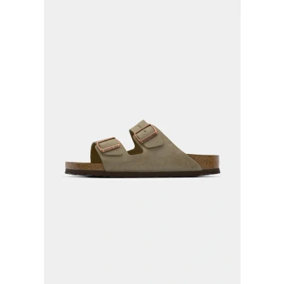 Image of Birkenstock Arizona Mules, Size: 9, Taupe Leather