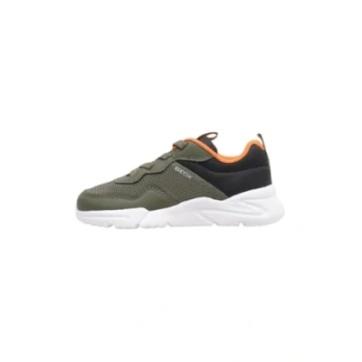 Image of Geox Loftus BOY Trainers for kids, Size: 7K, Military/black Textile/synthetics