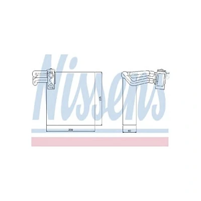 Image of Evaporator, air conditioning NISSENS 92188