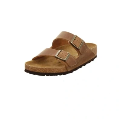 Image of Birkenstock Arizona Normal Unisex Sandals, Size: 9, Cognac shoes