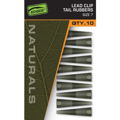 Image of Fox Naturals Lead Clip Tail Rubbers (Size 7) (10 pieces) Terminal tackle