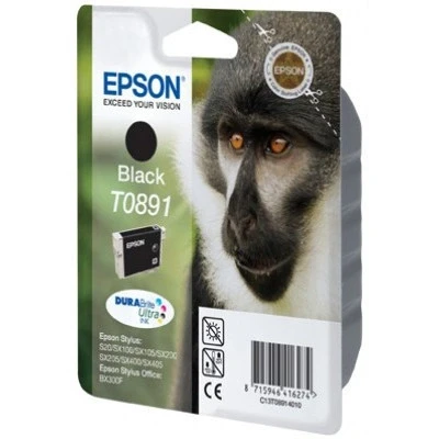 Image of Epson T0891 Stylus Ink Cartridge, Black, Genuine
