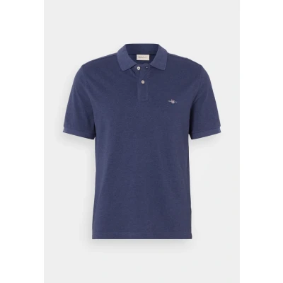 Image of GANT Archive Shield Polo shirt, Men&#039;s, Size: Medium, Dark jeansblue melange