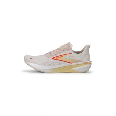 Image of Brooks Women&#039;s Hyperion 2 Sneaker, White Peach Coral, 5 UK