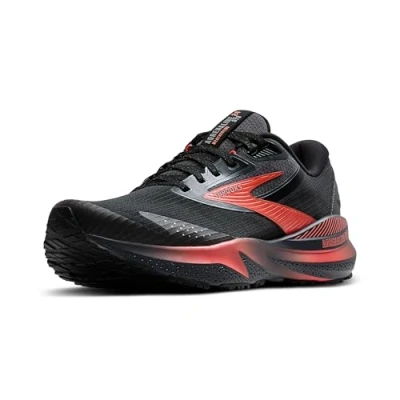 Image of Brooks GTS 24 Weatherized Road running shoes, Women&#039;s, Size: 9, Black ebony hot coral Textile